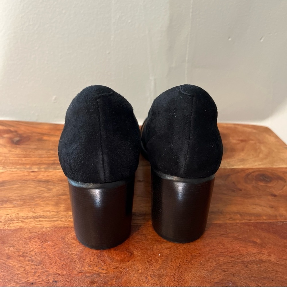 Women’s Clark’s Artisan Black Leather Pump Heels Size 6M - Picture 5 of 9